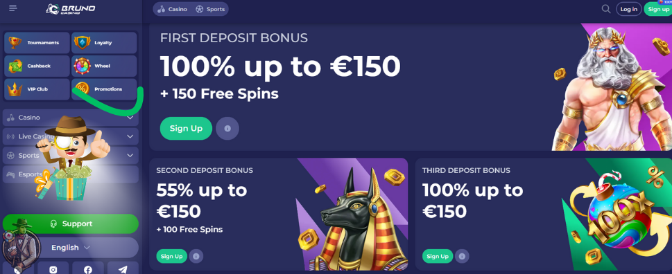 Bruno Casino bonus