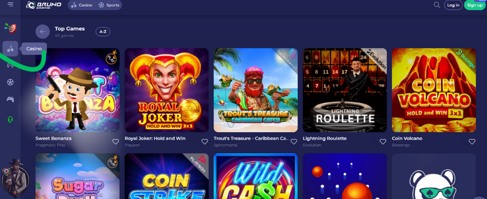 Bruno Casino spellen