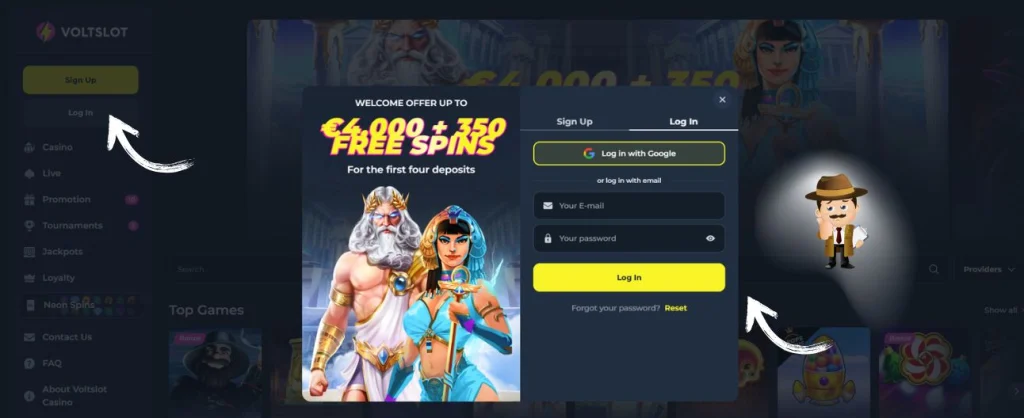 Voltslot Casino inloggen