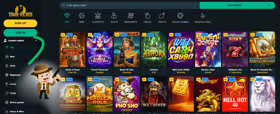 TombRiches casino spellen