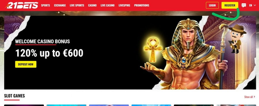 21Bets casino zonder cruks