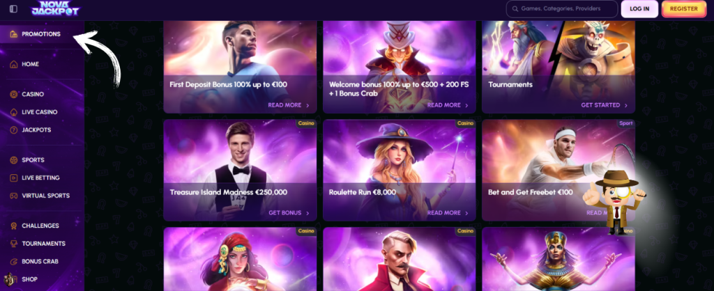 Nova Jackpot Casino bonus