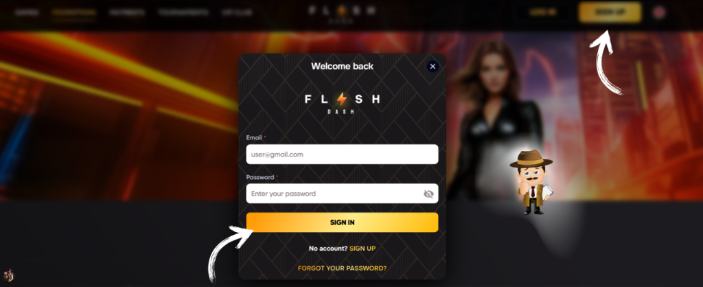 FlashDash casino inloggen