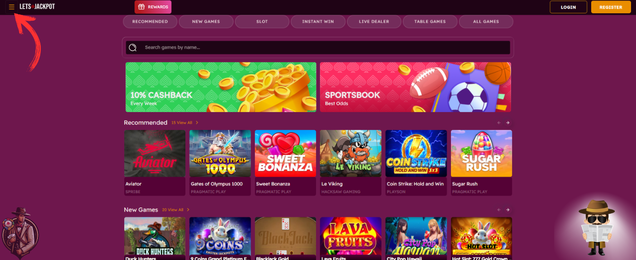 LetsJackpot casino slot