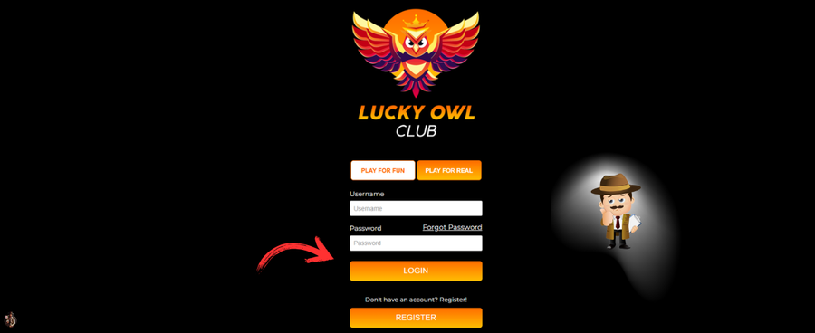 LuckyOwlClub casino inloggen