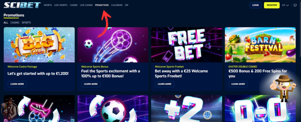 Scibet casino bonus