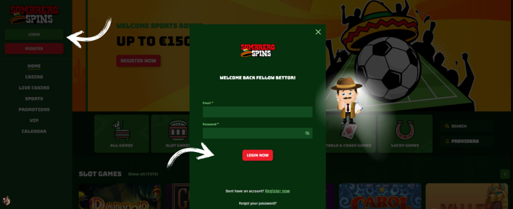 Sombrero Spins Casino inloggen