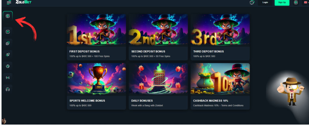 ZoloBet casino bonus