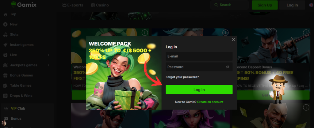 Gamix Casino inloggen