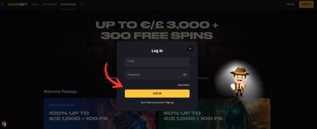 Amonbet casino inloggen