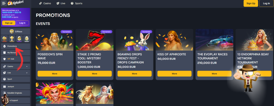 Kokobet Casino bonus
