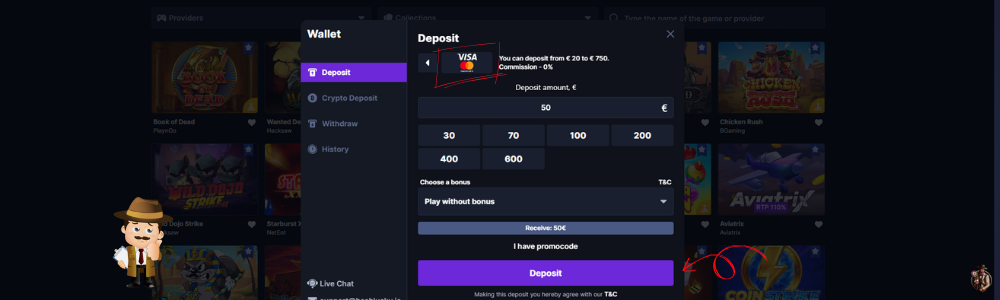 Minimale Storten bij Creditcard casino