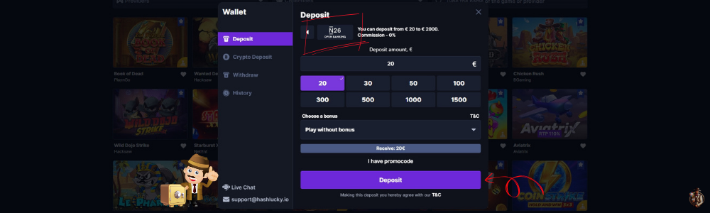 Minimale storting bij Open Banking casino