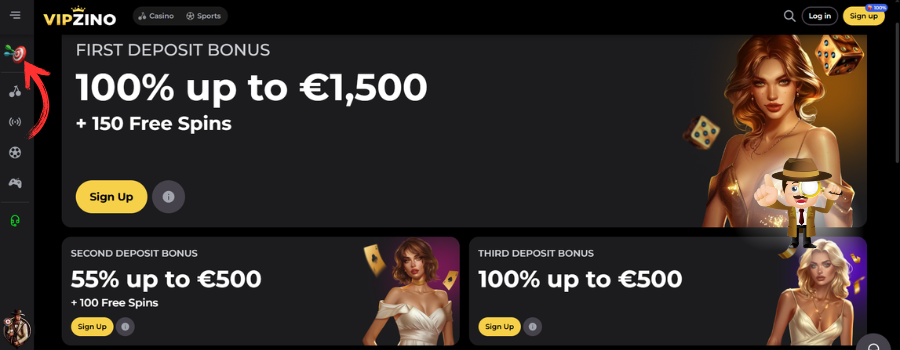 VipZino casino bonus