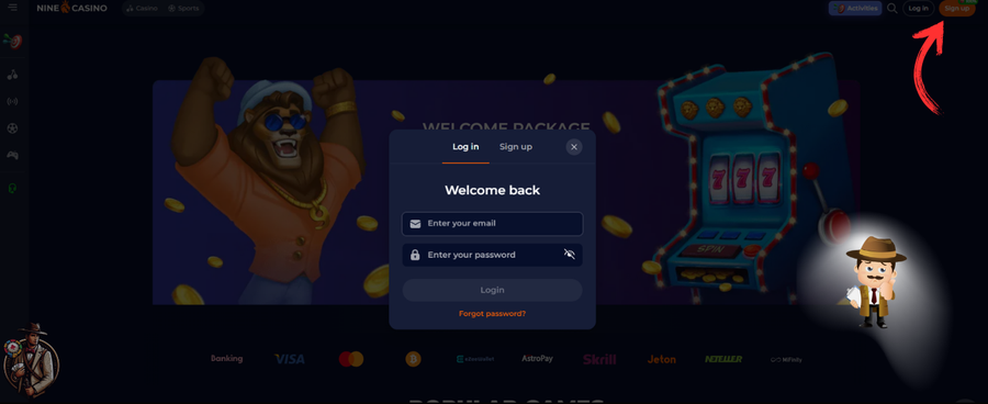 Nine Casino inloggen