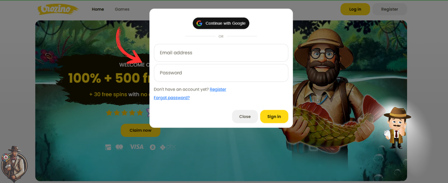 Orozino Casino inloggen