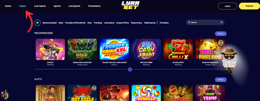 LyraBet Casino slot