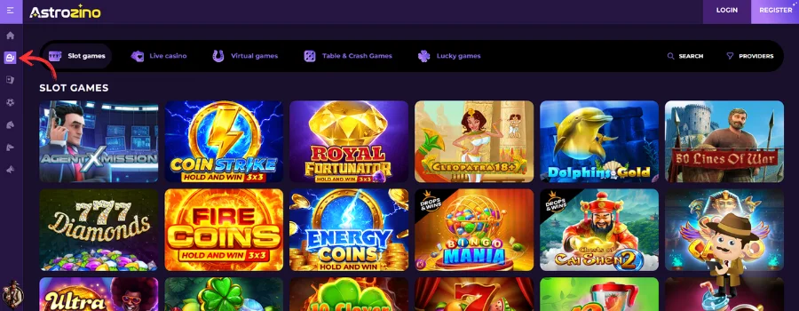 Astrozino Casino Spellen