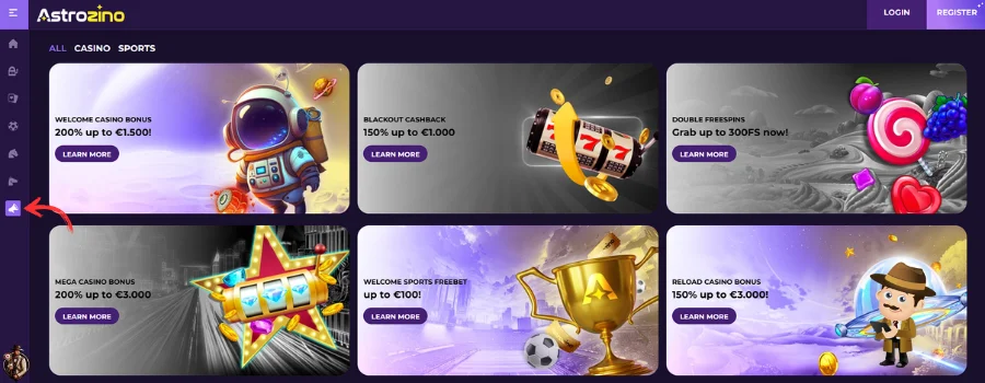 Astrozino Casino Bonus