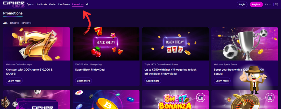 CipherWins Casino bonus