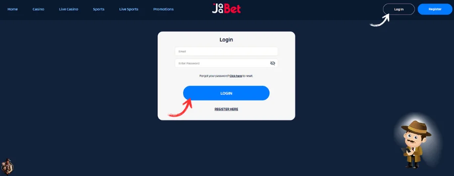 JaaBet  Casino inloggen