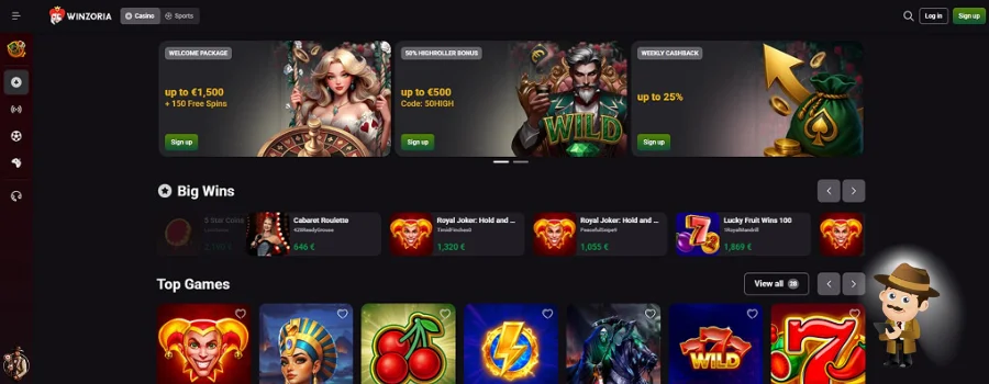 Casino Winzoria Spellen