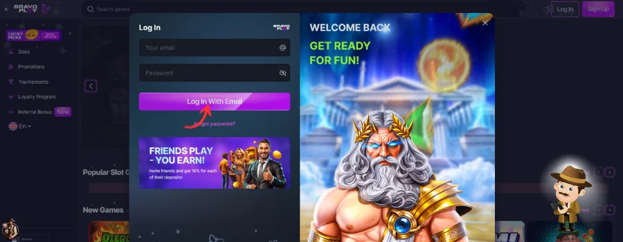 BravoPlay Casino inloggen